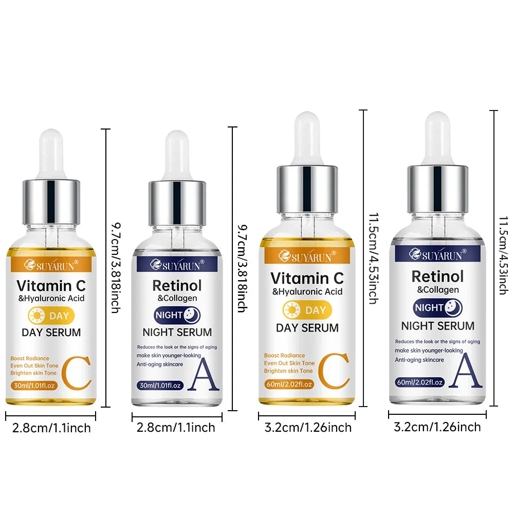 SUYARUN Vitamin C & Retinol Serum – Brightening Anti-Aging Duo