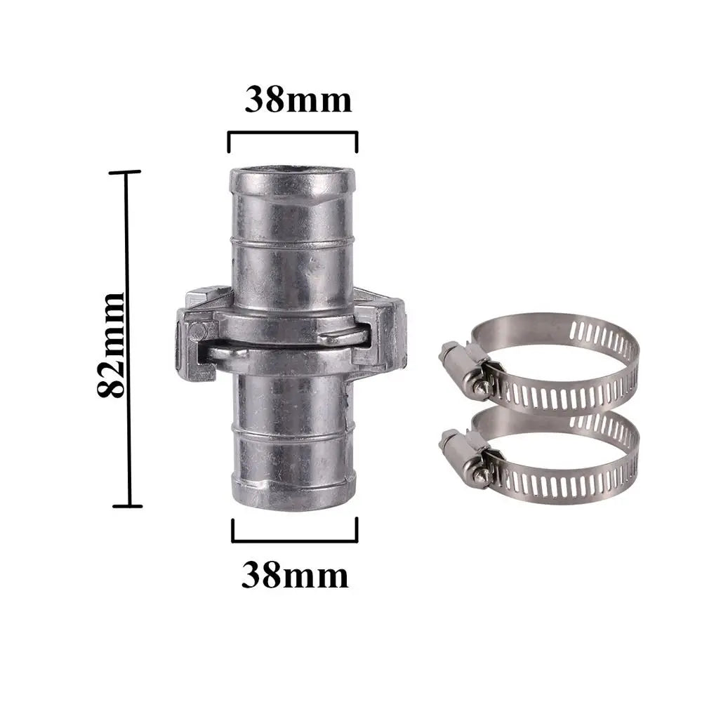 New Aluminum Tube Connector With Hose Clamp Watering Trees Hose Connector Agriculture Connector Joint Peaceful Pleasures Health and Wellness 1.5 Inch