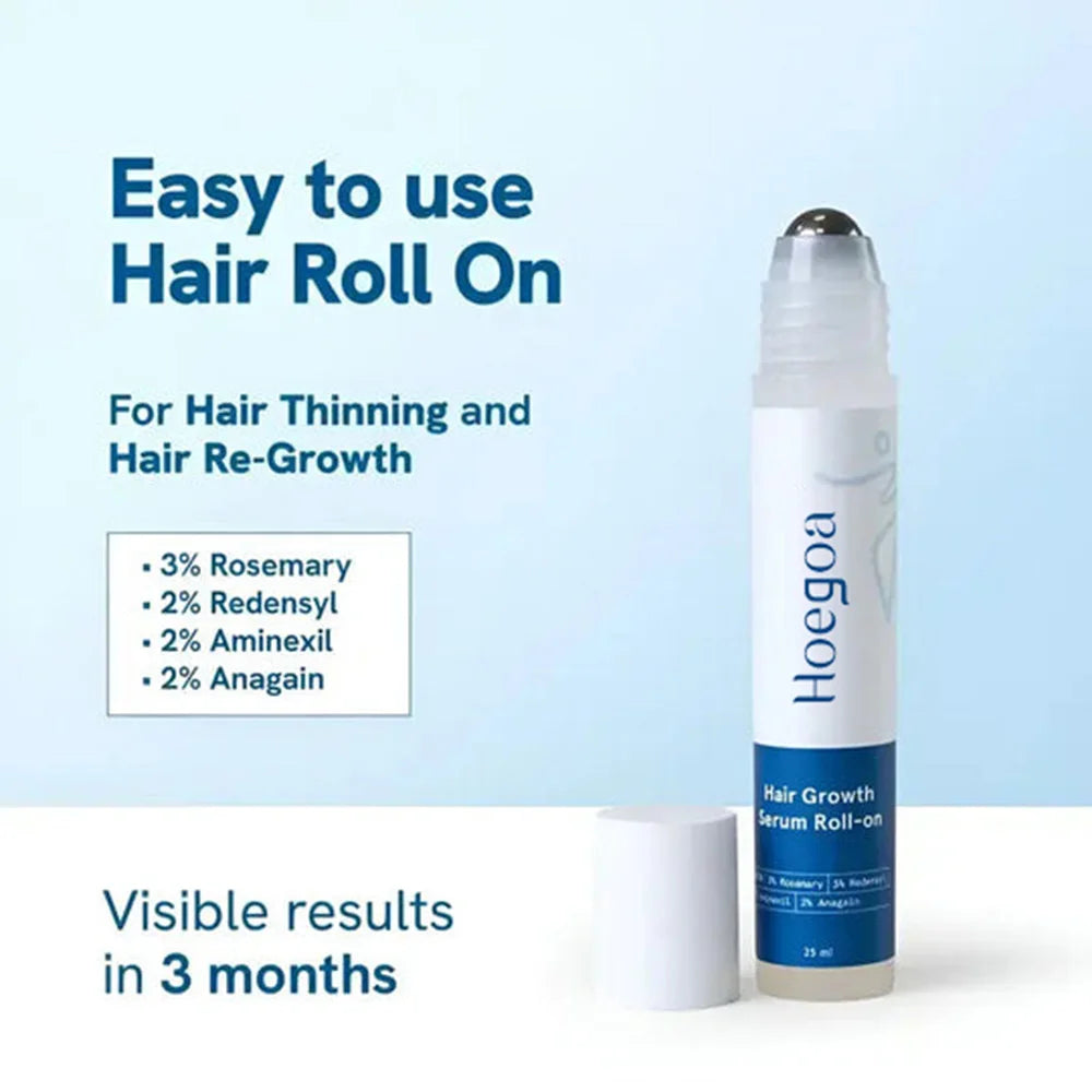Rosemary & Ginger Hair Growth Roll-On | Anti Hair Loss Serum