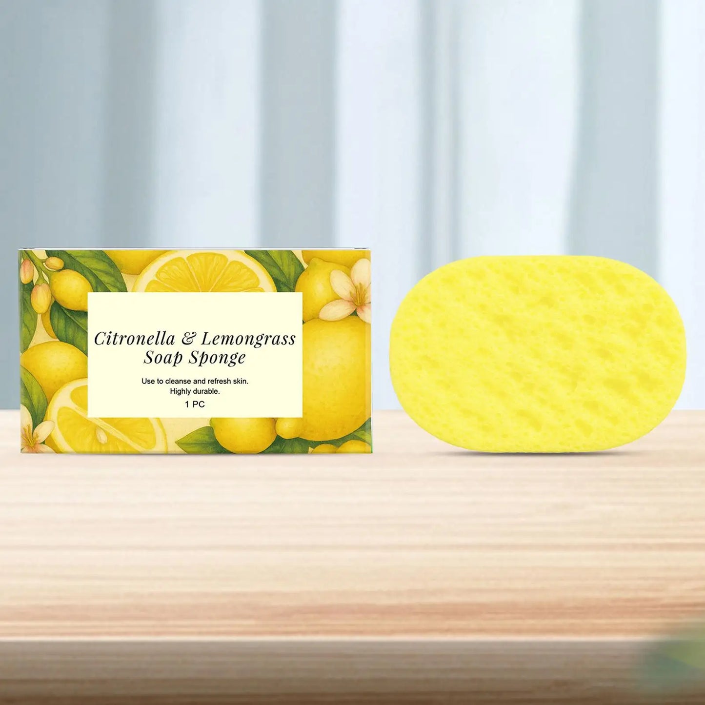 Exfoliating Bath Sponge | Double-Sided Body Scrubber