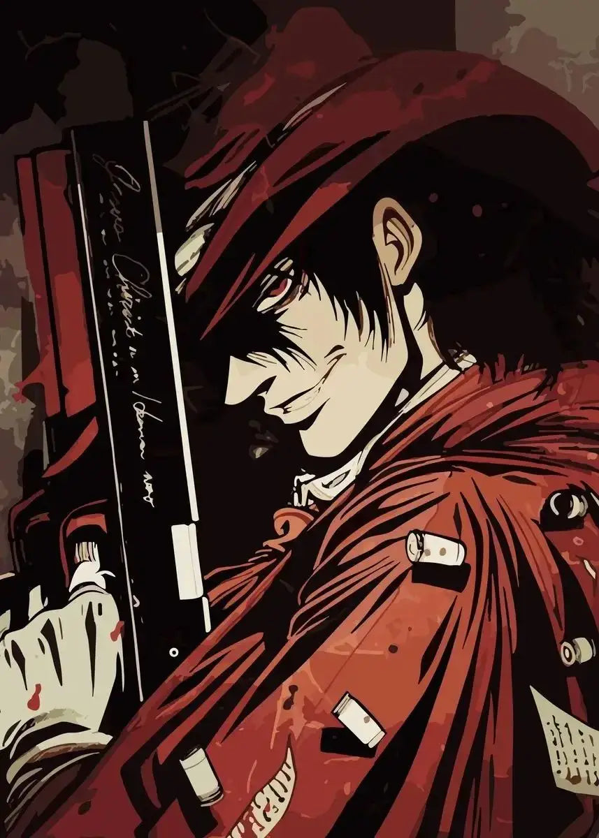 Hellsing Ultimate Anime Canvas Wall Art Poster | Horror Manga Decor