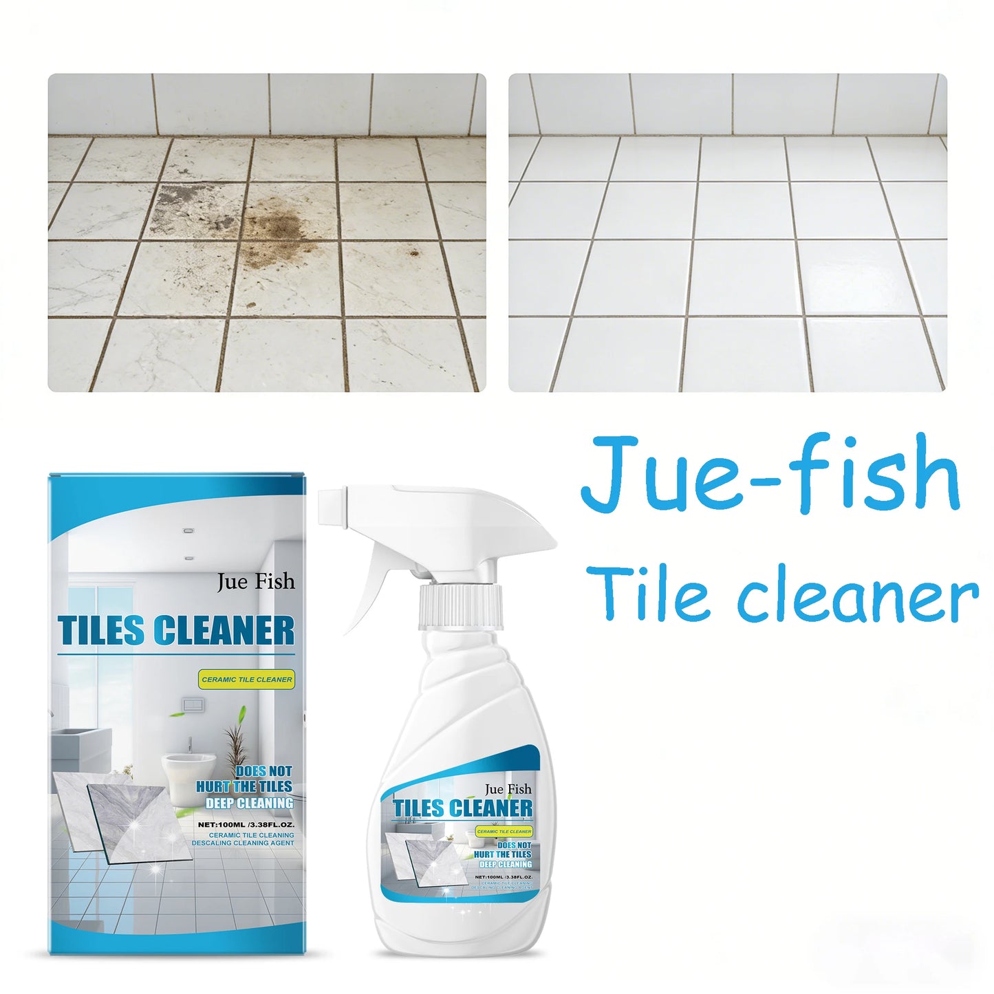 Heavy Duty Marble & Tile Cleaner Spray 100ml – Streak-Free