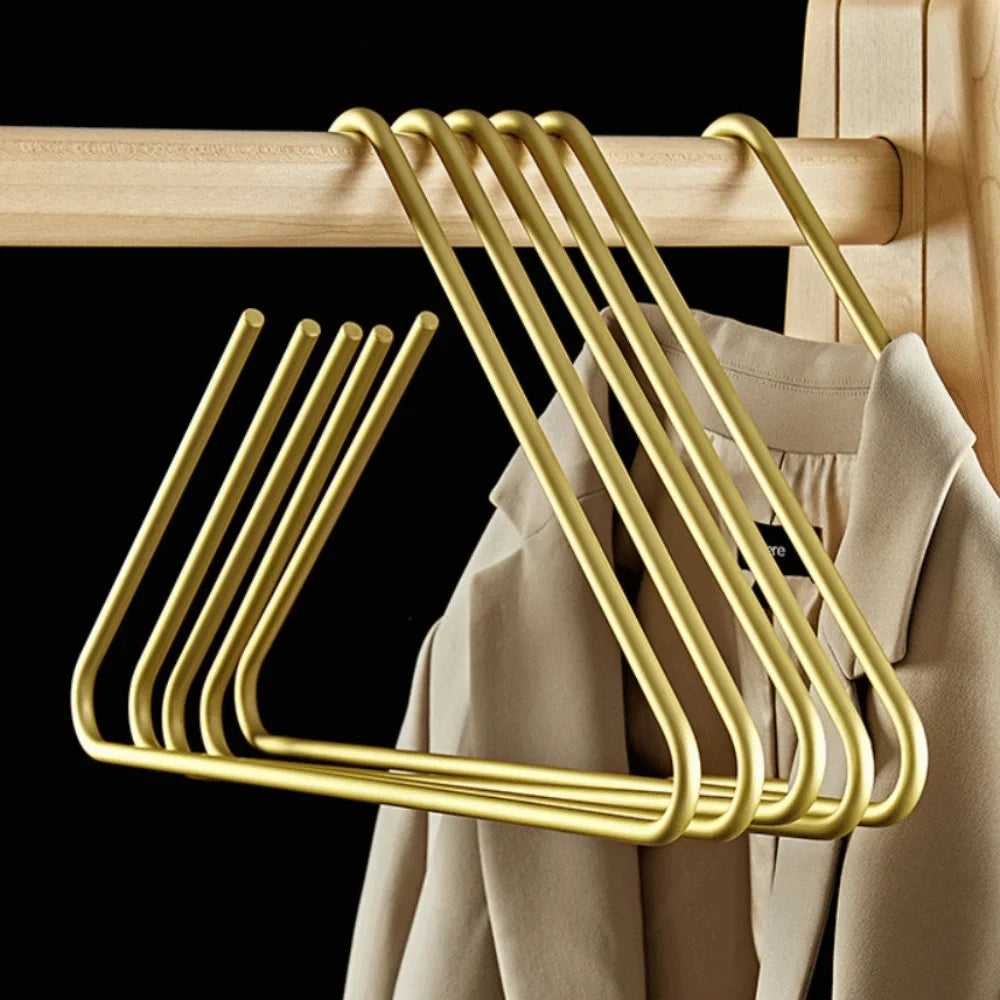 5-Pack Non-Slip Triangle Coat Hangers | Rust-Proof Aluminium