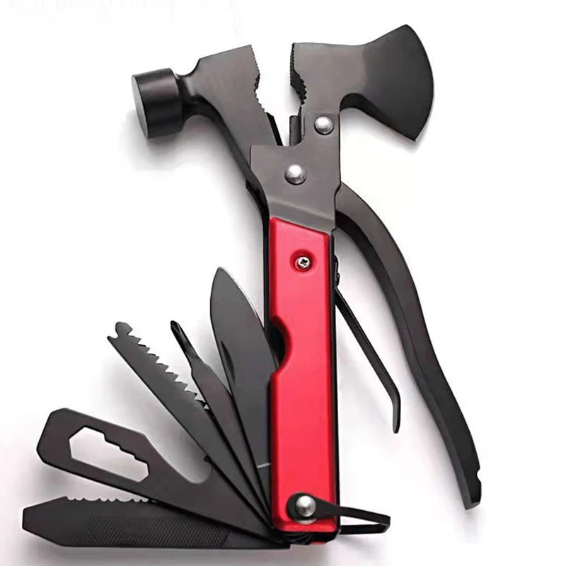 16-in-1 Folding Axe Hammer Multitool | Camping & Emergency