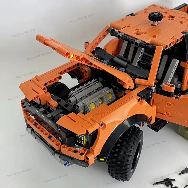 MOC Creative DIY Vehicle Bricks Tech Raptors F150 Truck Race Car