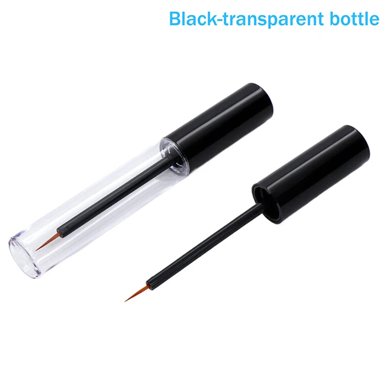 5ml Transparent Eyelash Glue Bottle Eyeliner Liquid Bottle Double Eyelid Eyelash Growth Liquid Empty Bottle Peaceful Pleasures Health and Wellness Black