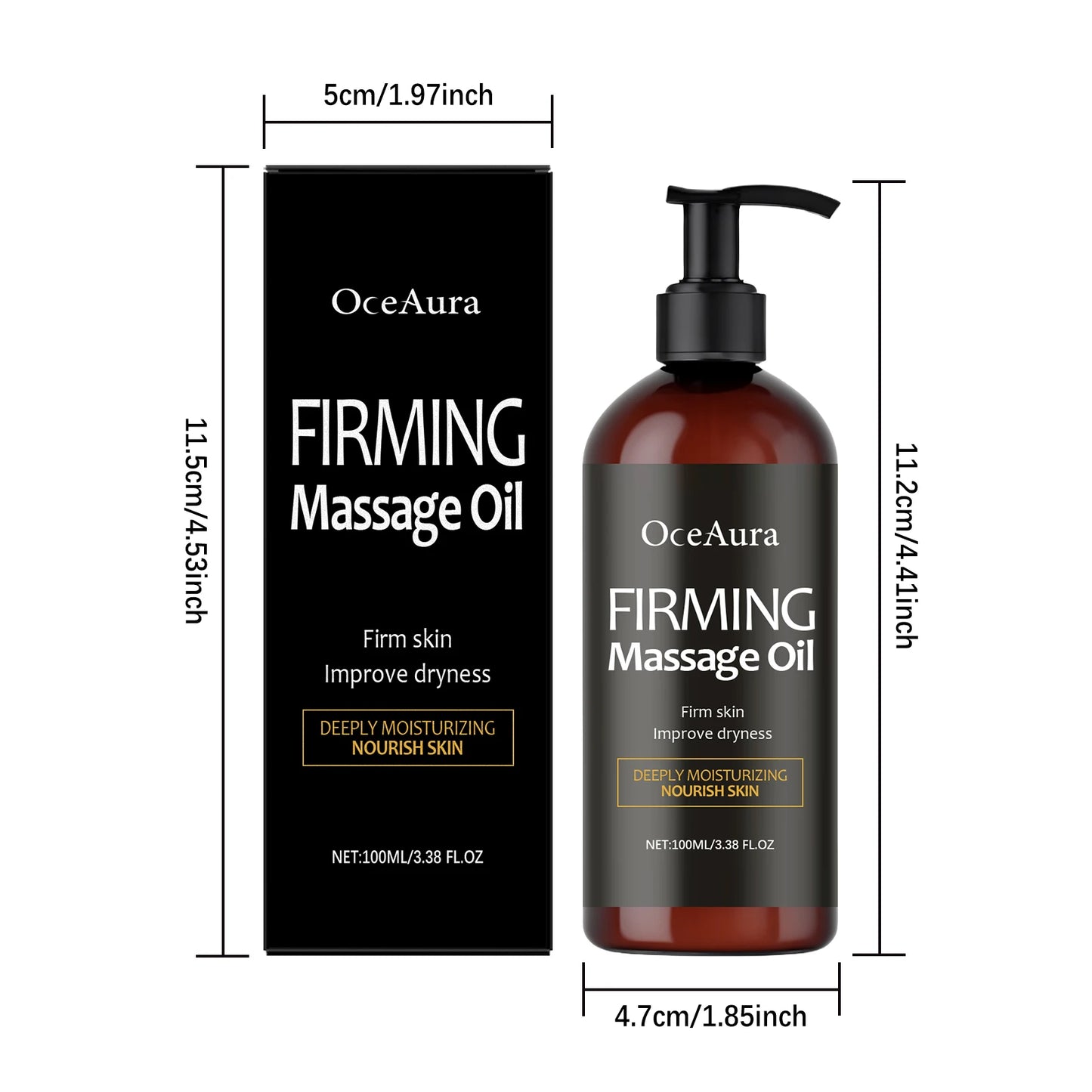 Body Firming Massage Oil – Grape Seed & Lemon | 100ml