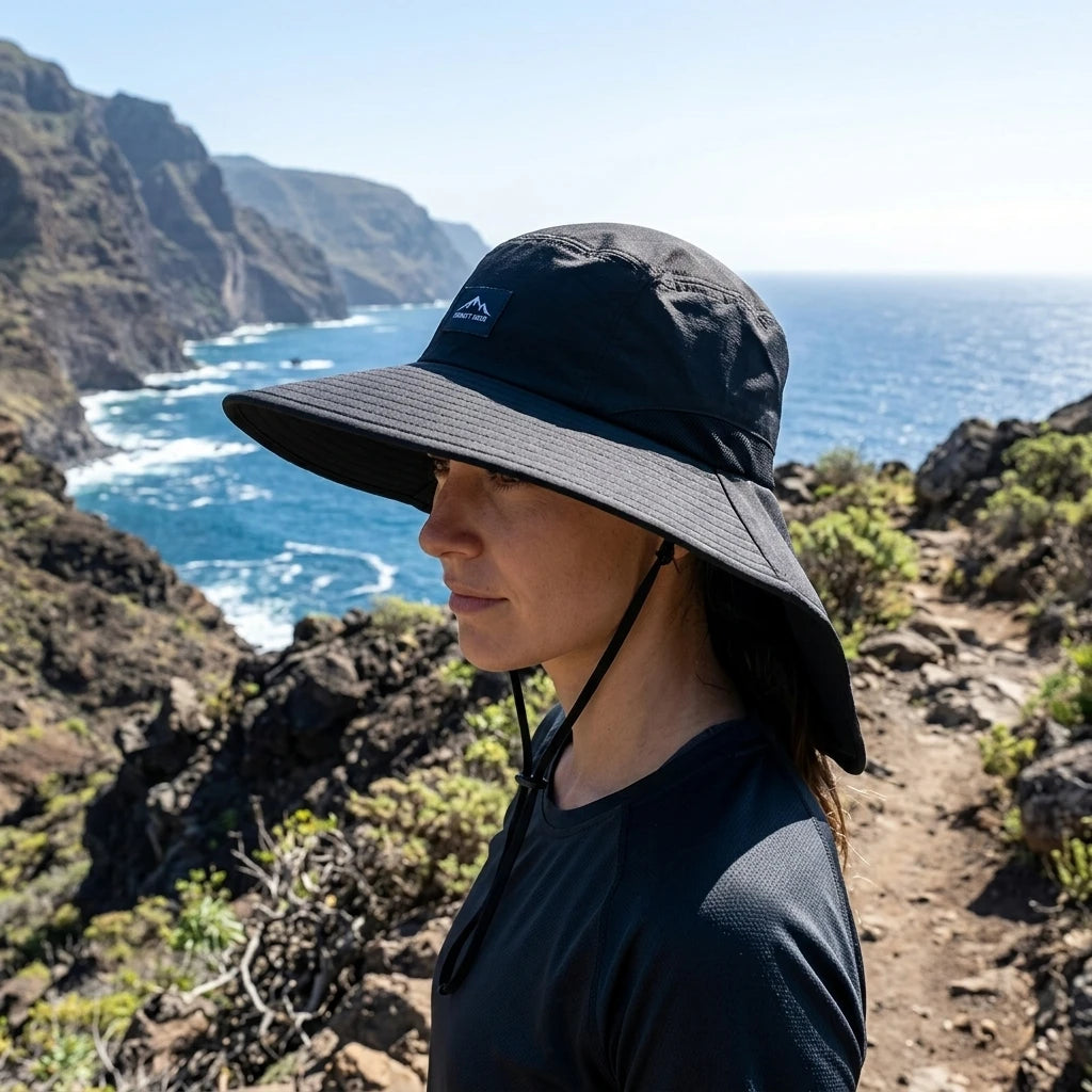 UPF50+ Sun Protect Hat Wide Brim UV Blocking for Outdoor Activities Peaceful Pleasures Health and Wellness