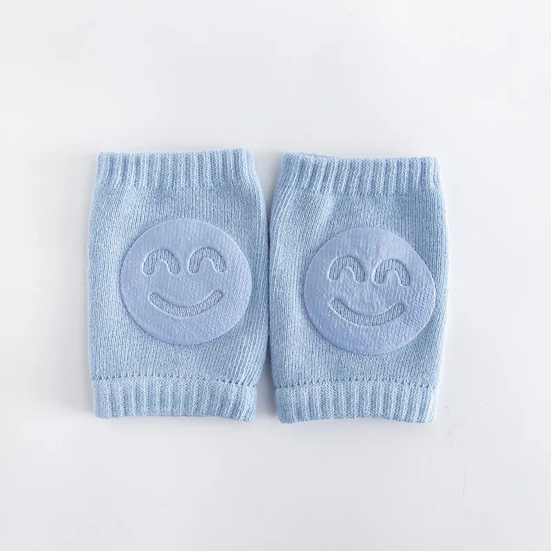 Baby Accessories Knee Pads Leg Warmer Gaiter Smile Girl Boy Kids Crawling Elbow Kneepad Slips Toddlers Infant Legging Elbow Peaceful Pleasures Health and Wellness blue