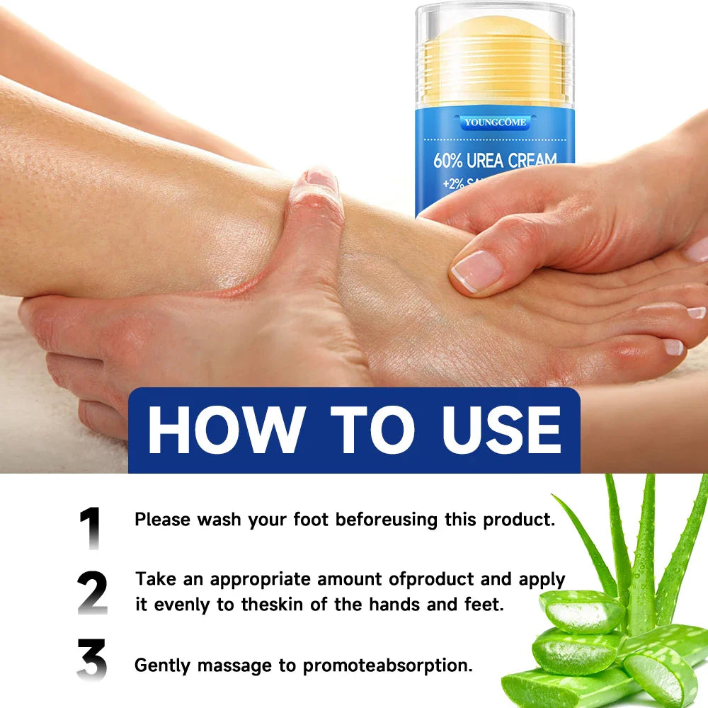 Urea 60% Foot & Hand Cream with Salicylic & Hyaluronic Acid