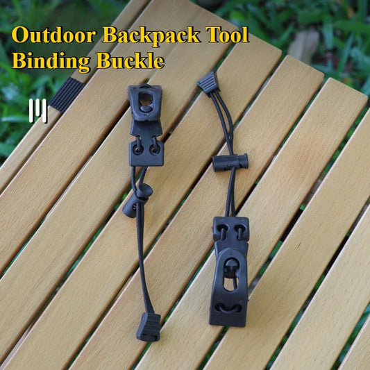 Backpack Hiking Stick Holder Bungee Buckle | Outdoor Gear Hiking Stick Buckle Peaceful Pleasures Health and Wellness