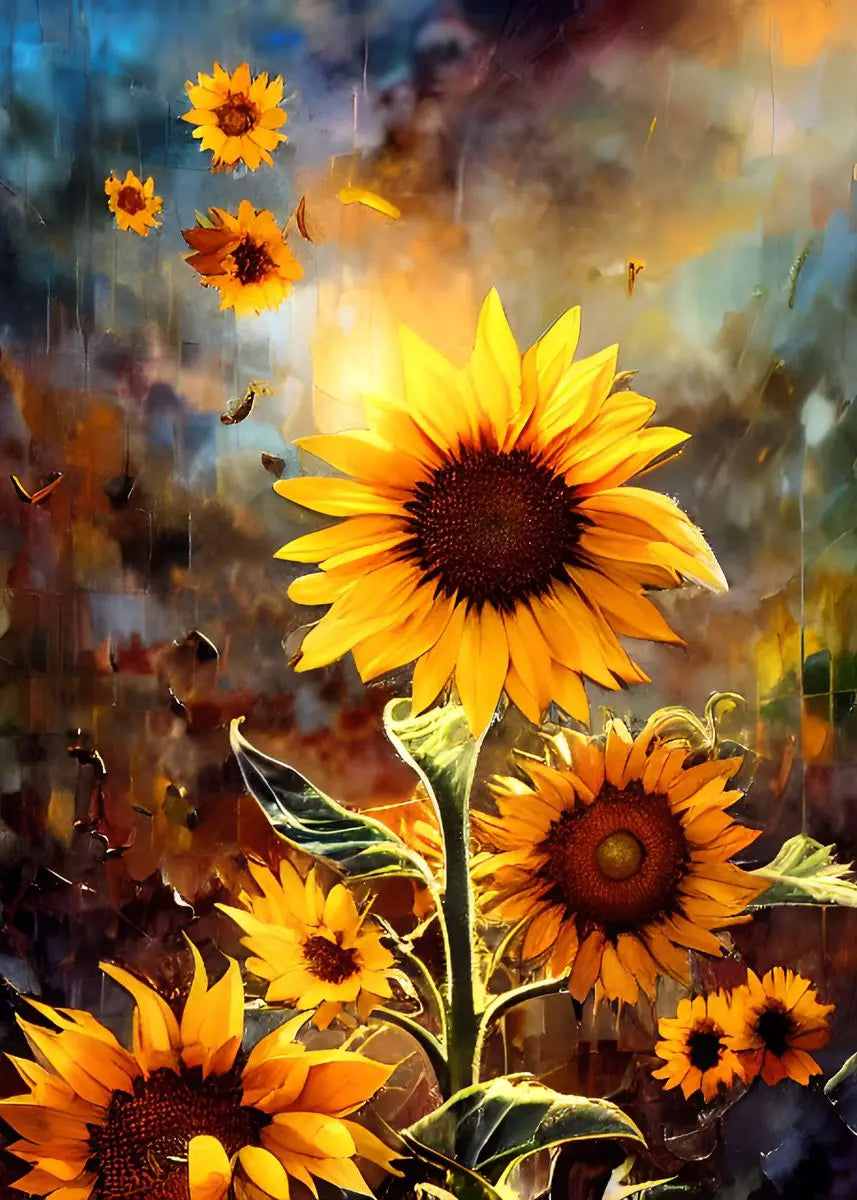 Flowers & Plants Canvas Wall Art | Modern Home Decor Print