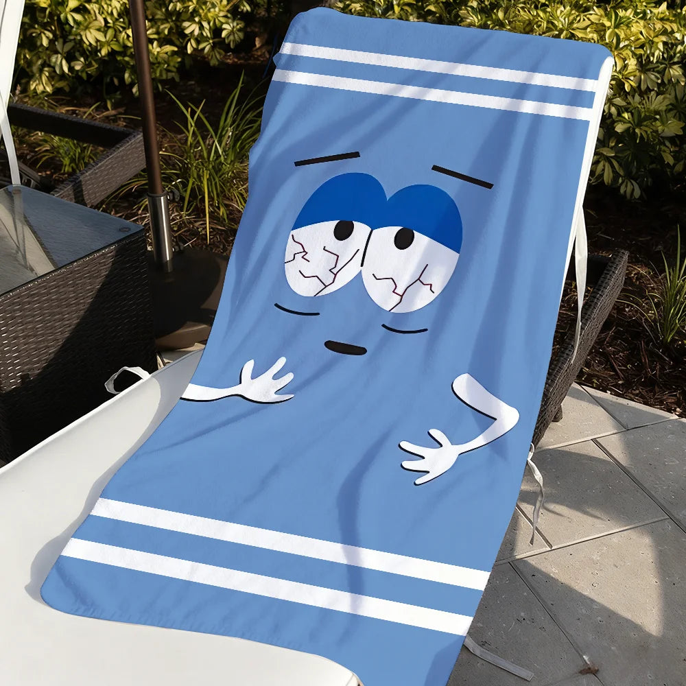 Cute Cartoon Beach Towel – Quick Dry, Soft, Large | Yoga & Swim