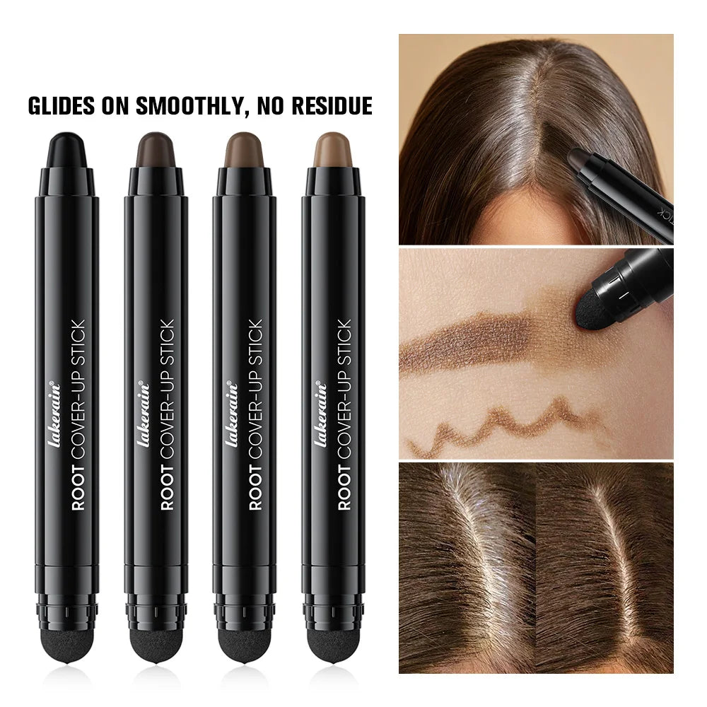 Hair Line Stick Pen Waterproof Hair Dye Pen & Brush Instantly Cover Grey White Hair Natural Hair Filling Hairline Shadow Makeup Peaceful Pleasures Health and Wellness
