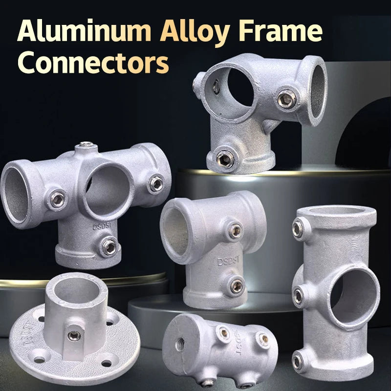 3D Fitting Connection FastenerAluminum Alloy Connector Elbow Tee Base Flat 20/25mm Steel Tube Shelf Parts Peaceful Pleasures Health and Wellness