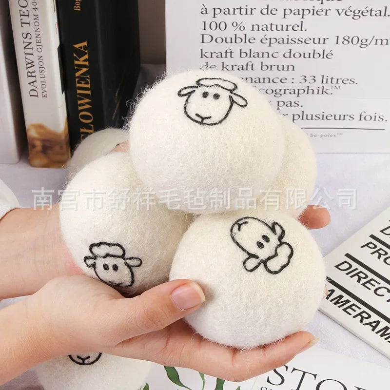 Wool Dryer Balls – Anti-Static Reusable Fabric Softener