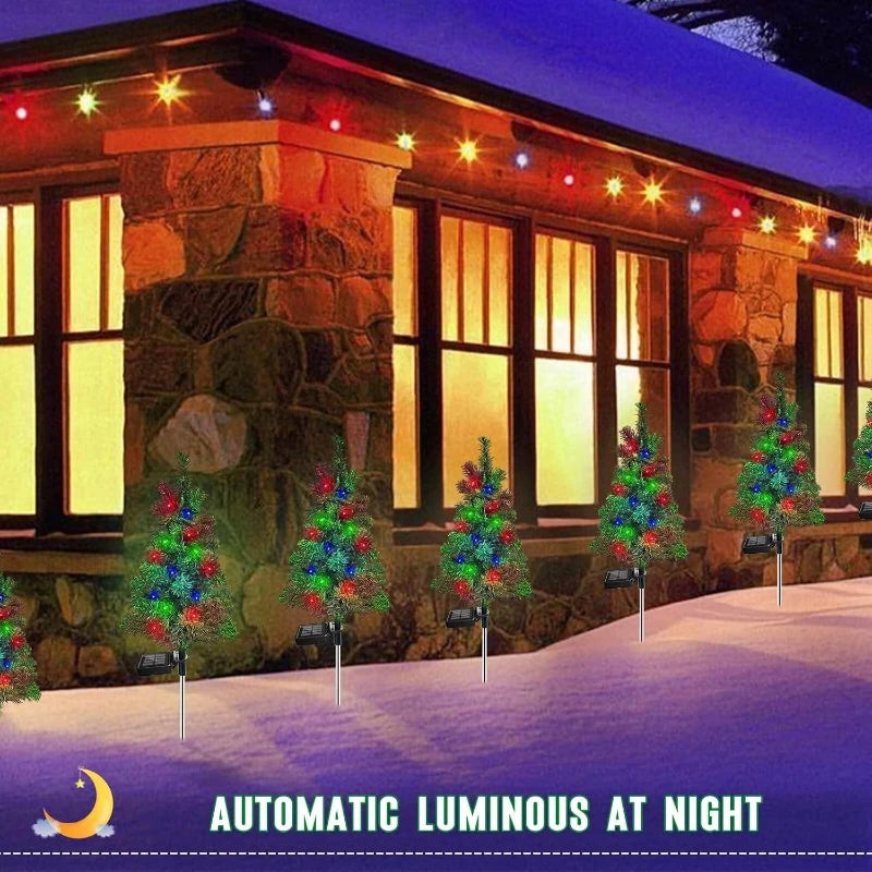 Solar Christmas Tree Lights IP65 Waterproof Outdoor Garden