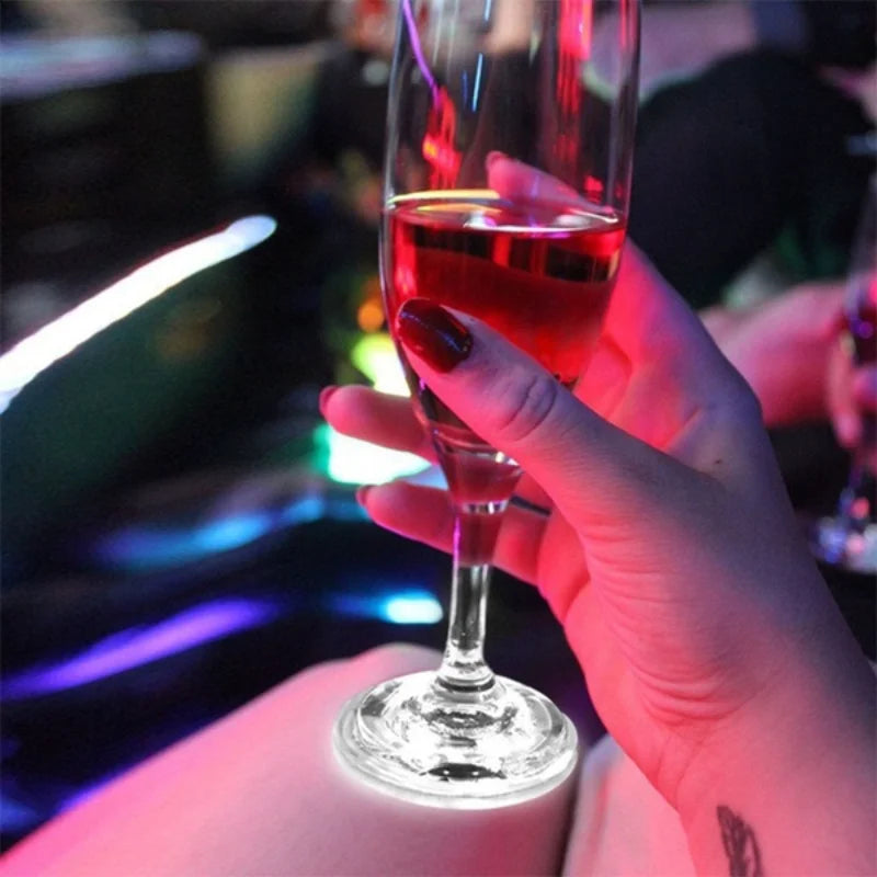 LED Light-Up Drink Coasters for Bars, Parties & Weddings
