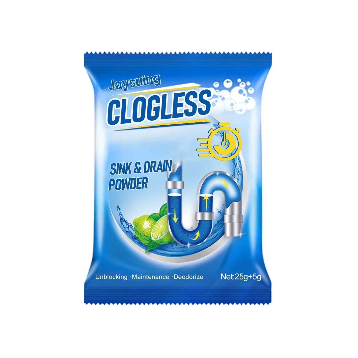 Jaysuing Drain Cleaner Powder – Unblock, Clean & Deodorize