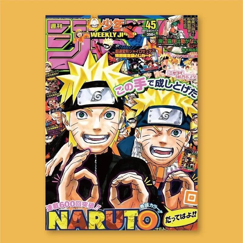 Frameless Naruto Manga Cover Bedroom Dormitory Esports Room Decoration Painting Frameless HD Wall Decoration Painting Peaceful Pleasures Health and Wellness SA-051-09 20x30cm