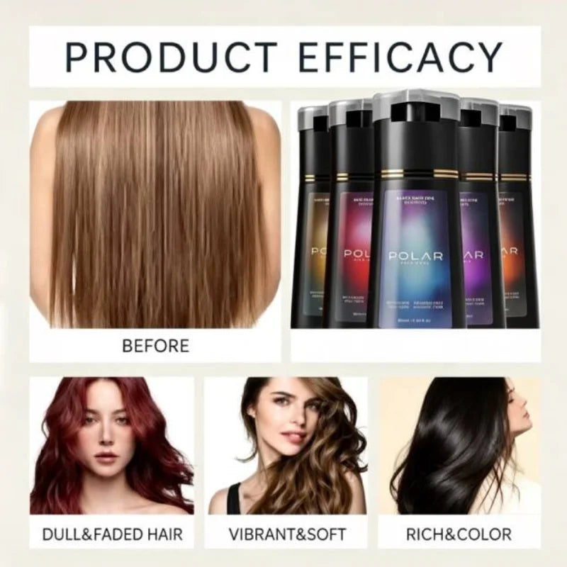Easy To Operate Fast Hair Dye Shampoo Quick Color Change Hair Dye Products Natural Plant Gray Hair Covering Hair Care Products Peaceful Pleasures Health and Wellness