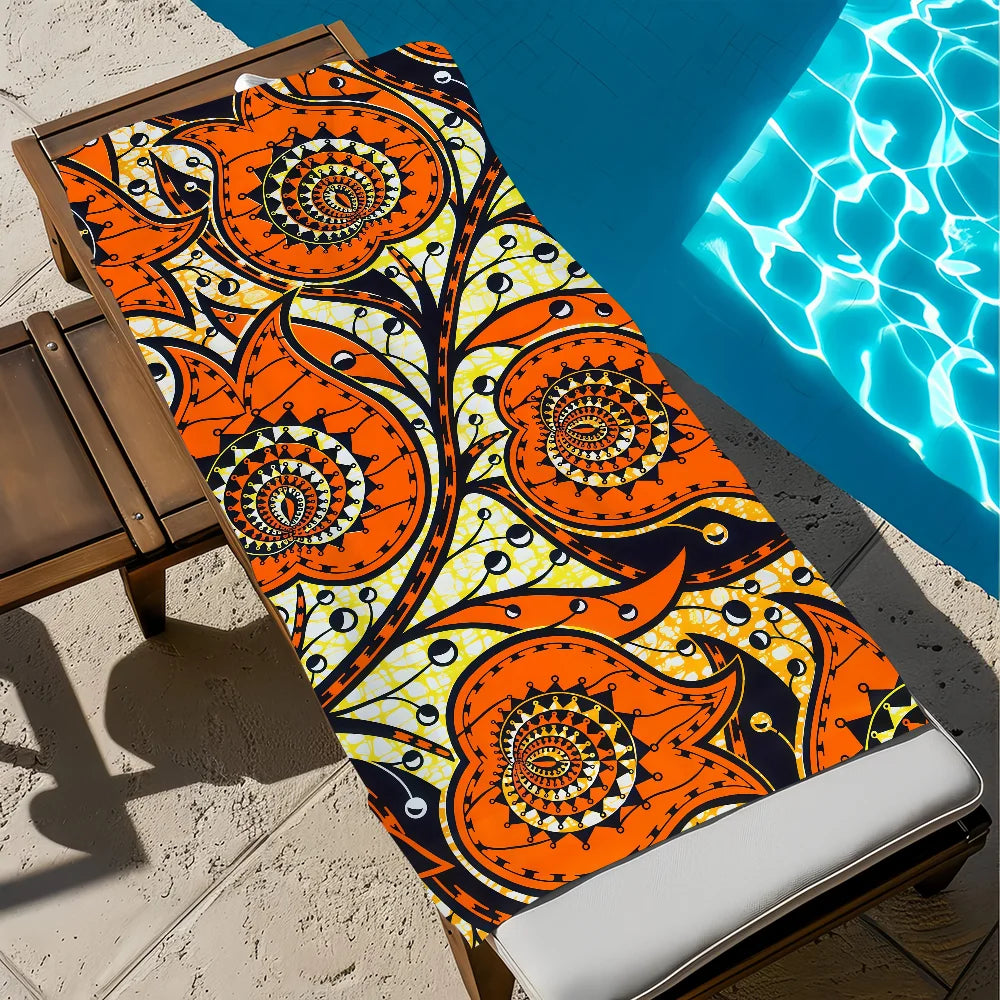 Large Quick-Dry Microfiber Beach Towel | Travel Gym Camping Microfiber Beach Towel Peaceful Pleasures Health and Wellness z6 STJ40x70CM