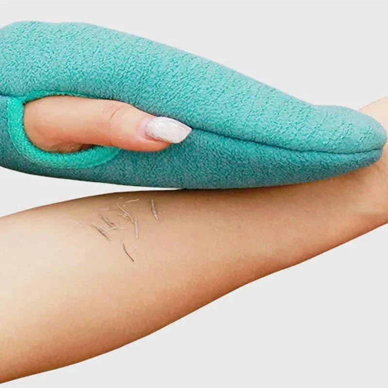 Exfoliating Bath Shower Gloves Dead Skin Removal Spa Massage Body Scrub Towel for Healthy Skin Peaceful Pleasures Health and Wellness