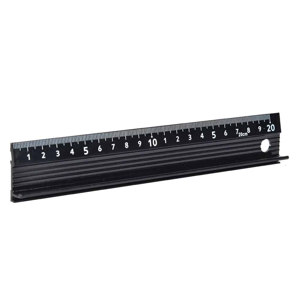 Cutting Ruler L Type Aluminum Alloy Measuring Tool Hardware Accessory for Length Measurement Cutting Ruler Measuring Tool Ruler Peaceful Pleasures Health and Wellness