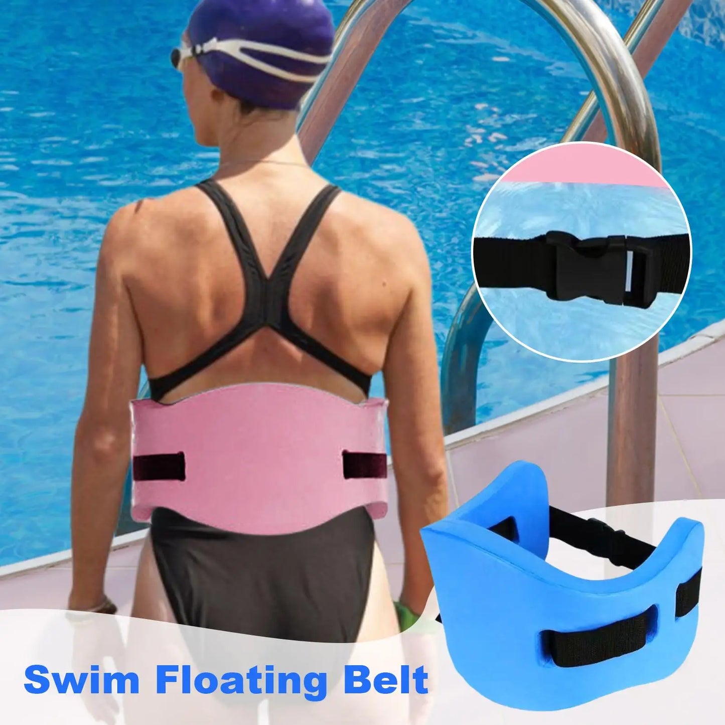 Summer Swim Belt Pool Float Swim Belts Kids Swim Aid Buoyancy Belt Adjustable Swimming Training Teaching Supplies For Adult Kids Peaceful Pleasures Health and Wellness
