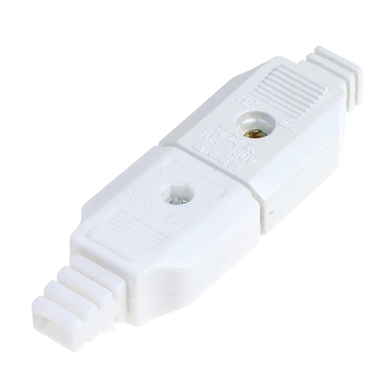 US 2 Flat Pin AC Electric Power Male Plug Female Socket Outlet Adapter Wire Plug Electrical Adapter AC Electrical Socket Outlet Peaceful Pleasures Health and Wellness