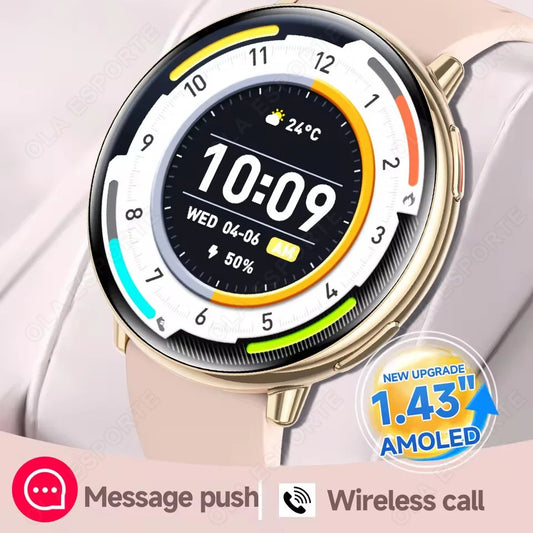 2026 New Men GPS Smart Watch 360 * 360 AMOLED Screen Bluetooth Call Heart Rate Monitoring IP68 Waterproof Smartwatch for Men Peaceful Pleasures Health and Wellness