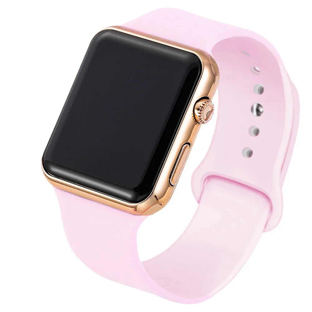 TINUORA Square LED Digital Watch – Unisex Casual Sports Wristwatch