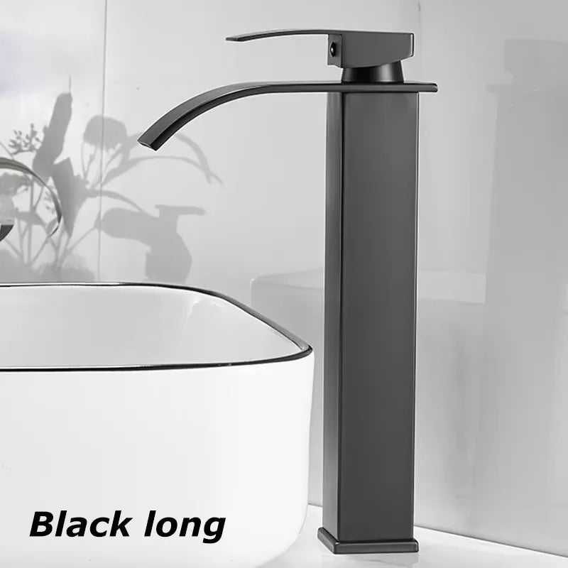 Waterfall Bathroom Faucet | 304 Stainless Steel Single Handle Mixer