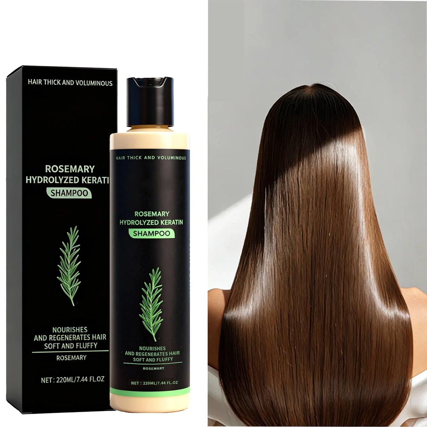 Rosemary & Keratin Volumizing Shampoo for Fine Hair 220ml