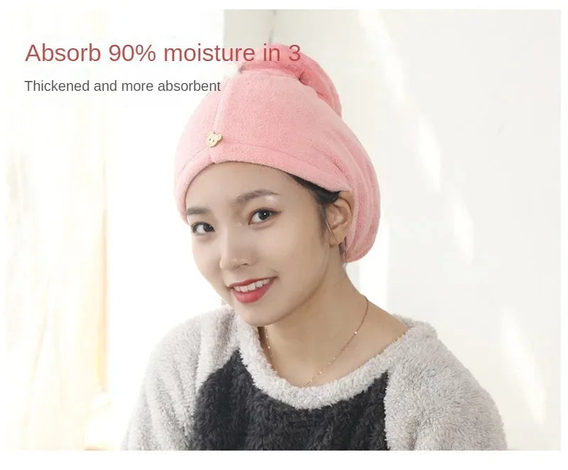 Quick-Dry Microfiber Hair Towel Wrap – Soft & Absorbent