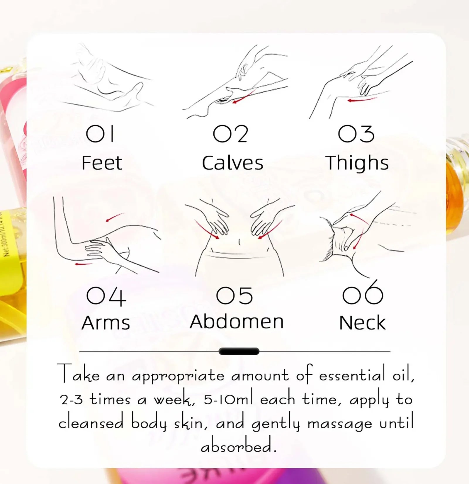 AILKE Skin Glowing Whitening Body Oil – All Skin Types 300ml Peaceful Pleasures Health and Wellness