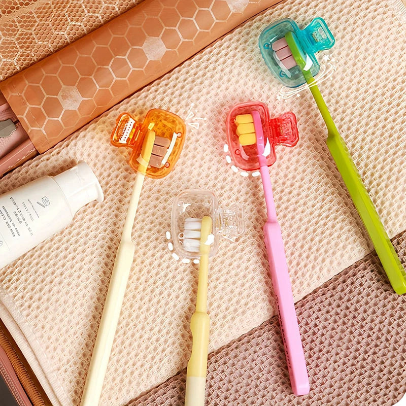 Travel Toothbrush Cap | Protective Plastic Brush Head Cover Case