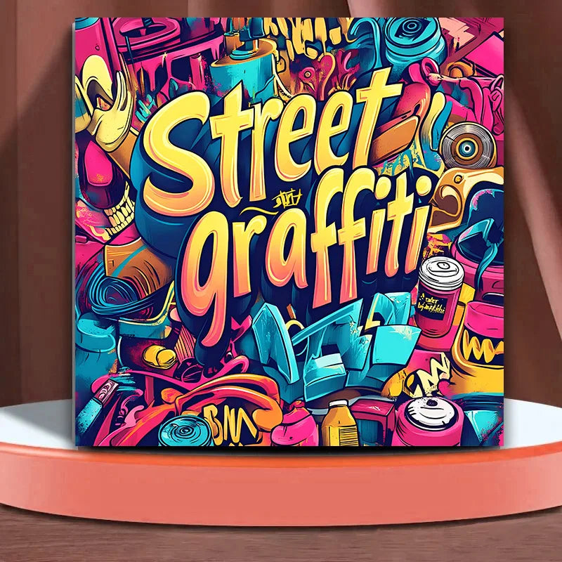 Street Graffiti Colouring Book Adult Picture Designs Anti Stress
