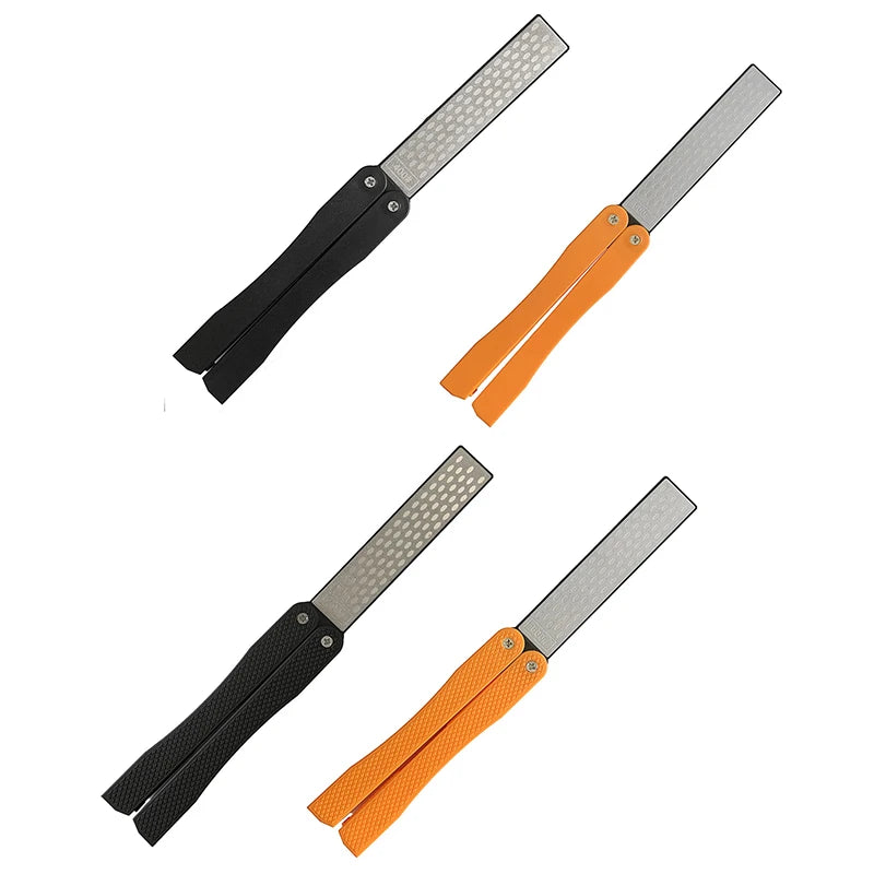 Household Sharpener Double Sided Foldable Pocket Sharpener Diamond Knife Sharpening Stone Kitchen Tool Accessory Peaceful Pleasures Health and Wellness