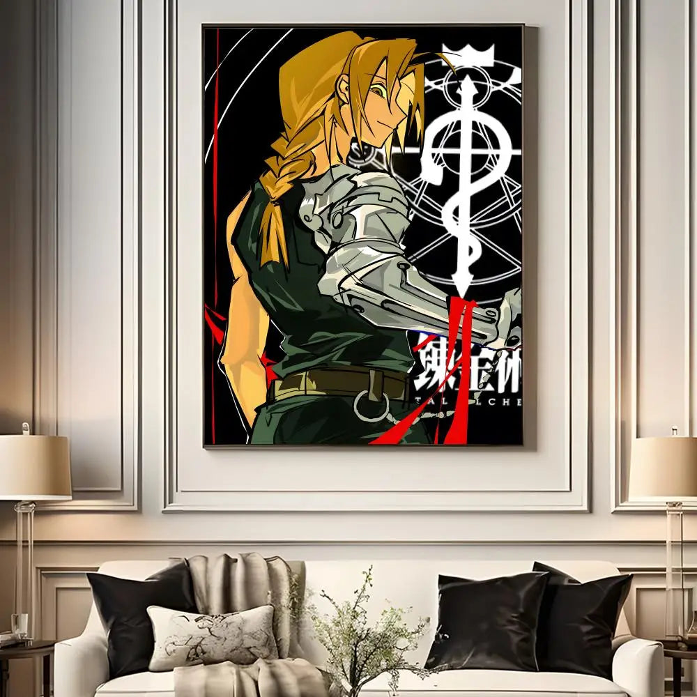 Fullmetal Alchemist Anime Poster – A4 HD Wall Art Print