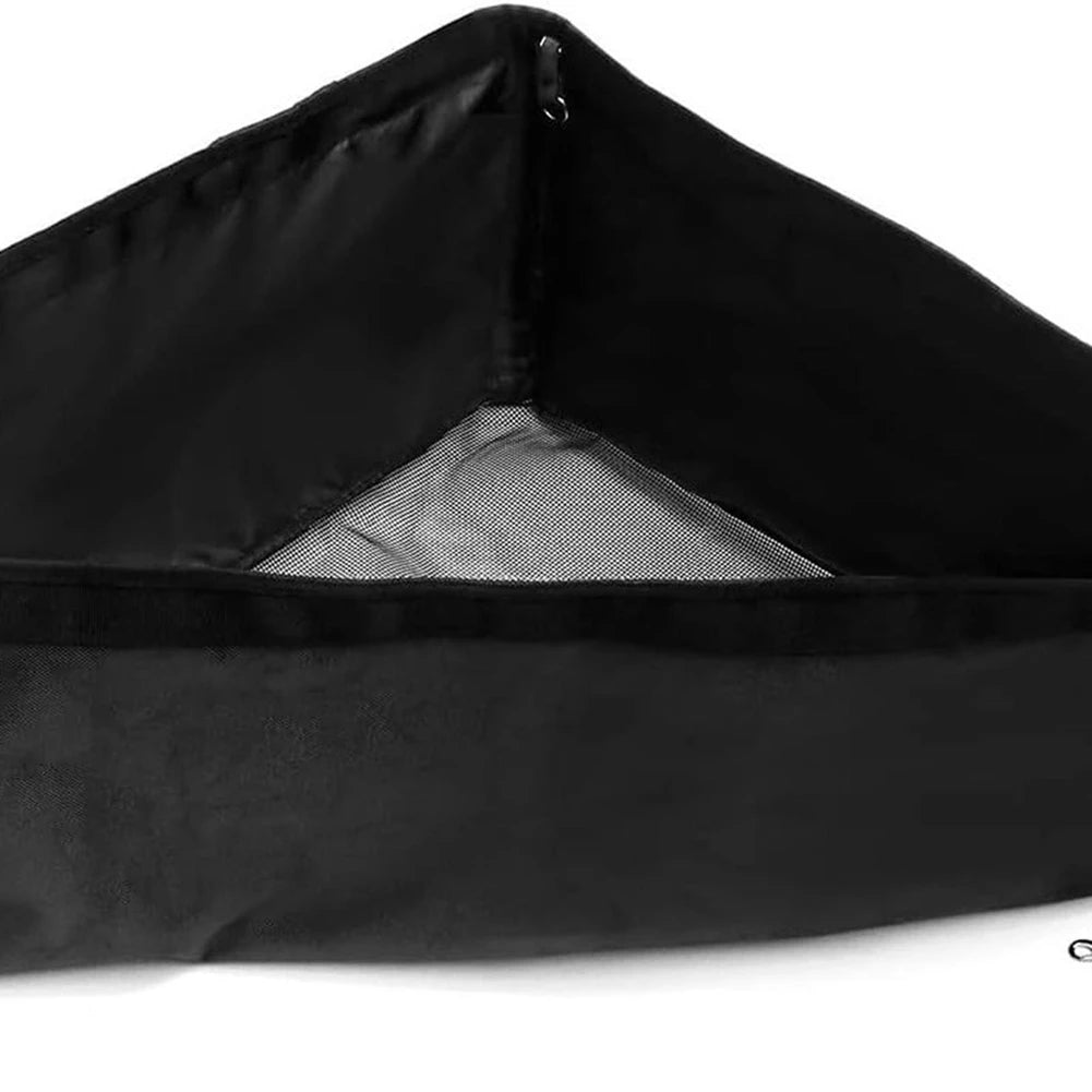 A36T-Feeder Hay Storage Feeding Horse Slow Feeder Hay Bag Triangle Hay Bags For Cow, Cattle, Goats, Horse Ranch Peaceful Pleasures Health and Wellness Black