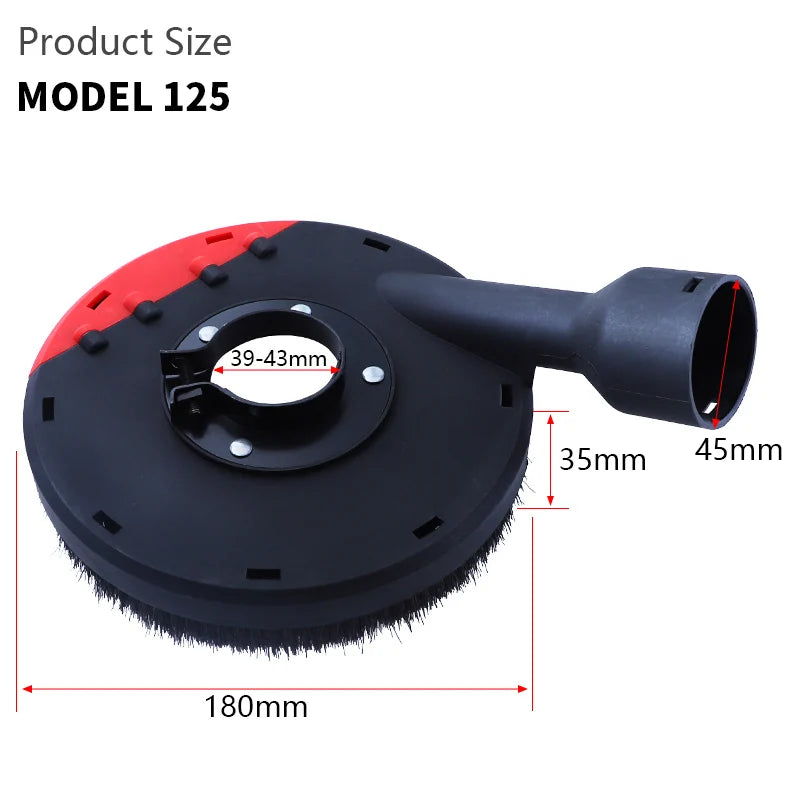 Angle Grinder Dust Shroud Cover – Universal 100/125mm Peaceful Pleasures Health and Wellness 180mm