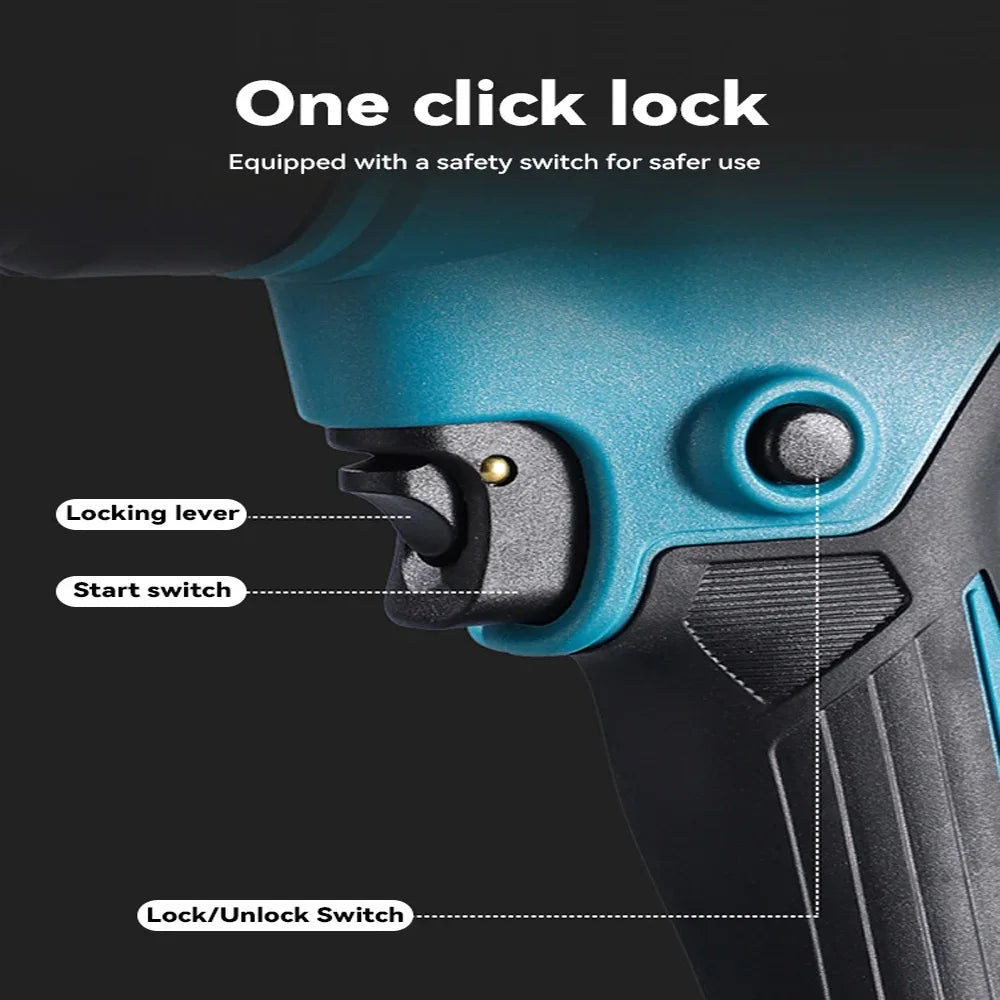 18V Heat Gun Shrink Wrapping Tool Hot Air Gun Air Dryer Soldering Thermal Blower with LED display, Tool only, No battery Peaceful Pleasures Health and Wellness