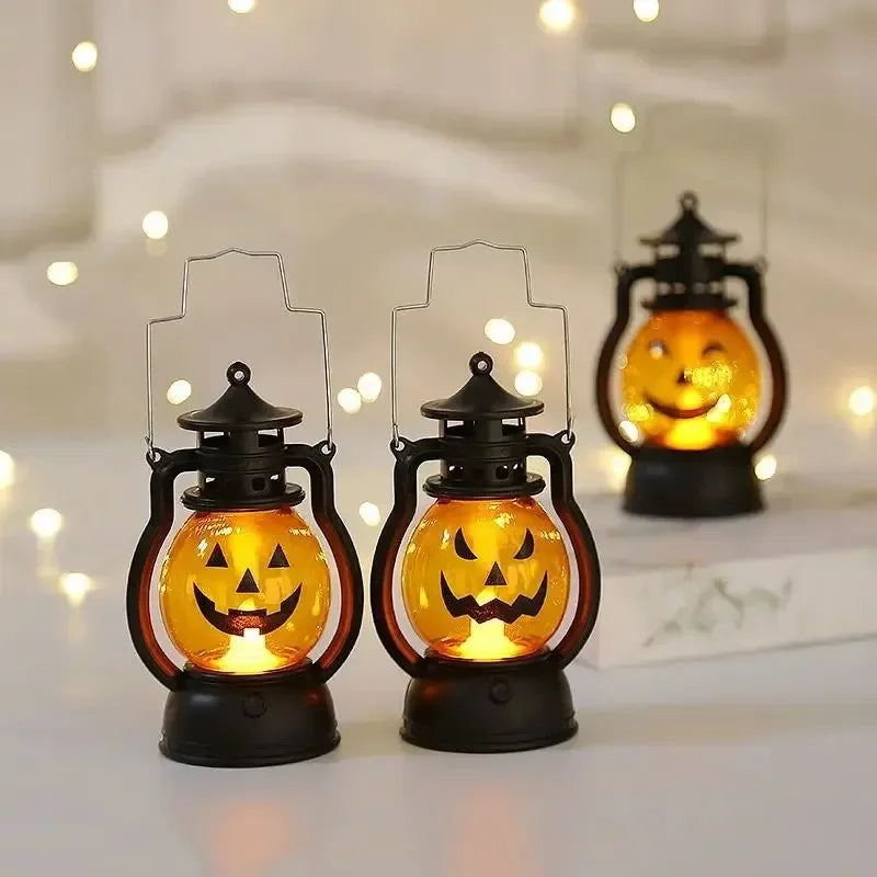 Halloween LED Pumpkin Ghost Skull Lamp – Party & Haunted House Decor