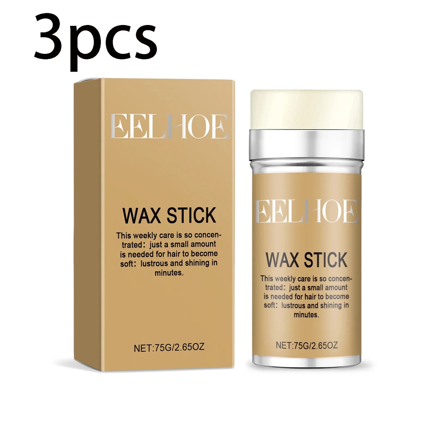 EELHOE Hair Wax Stick – Edge Control & Frizz Fix 75g