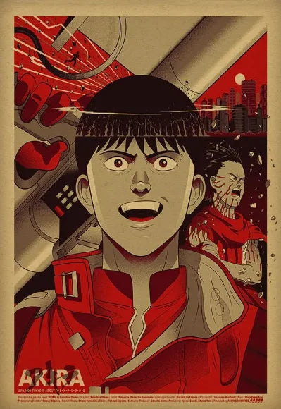 Akira Anime Retro HD Canvas Wall Art Poster | Japan Print
