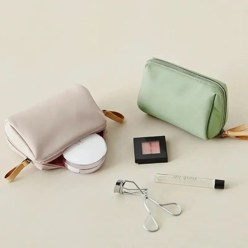 Korean Style Waterproof Makeup Bag | Nylon Cosmetic Organizer