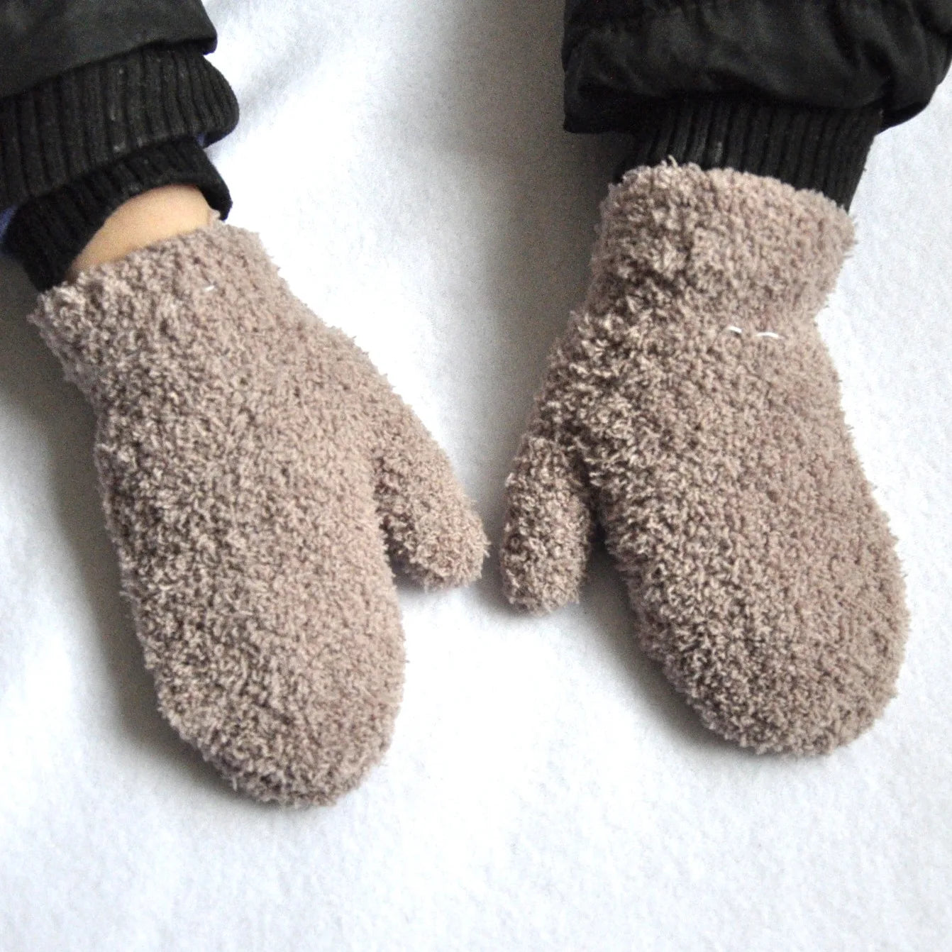 Baby Winter Mittens Plush Fleece Gloves for Toddlers 1-4Y