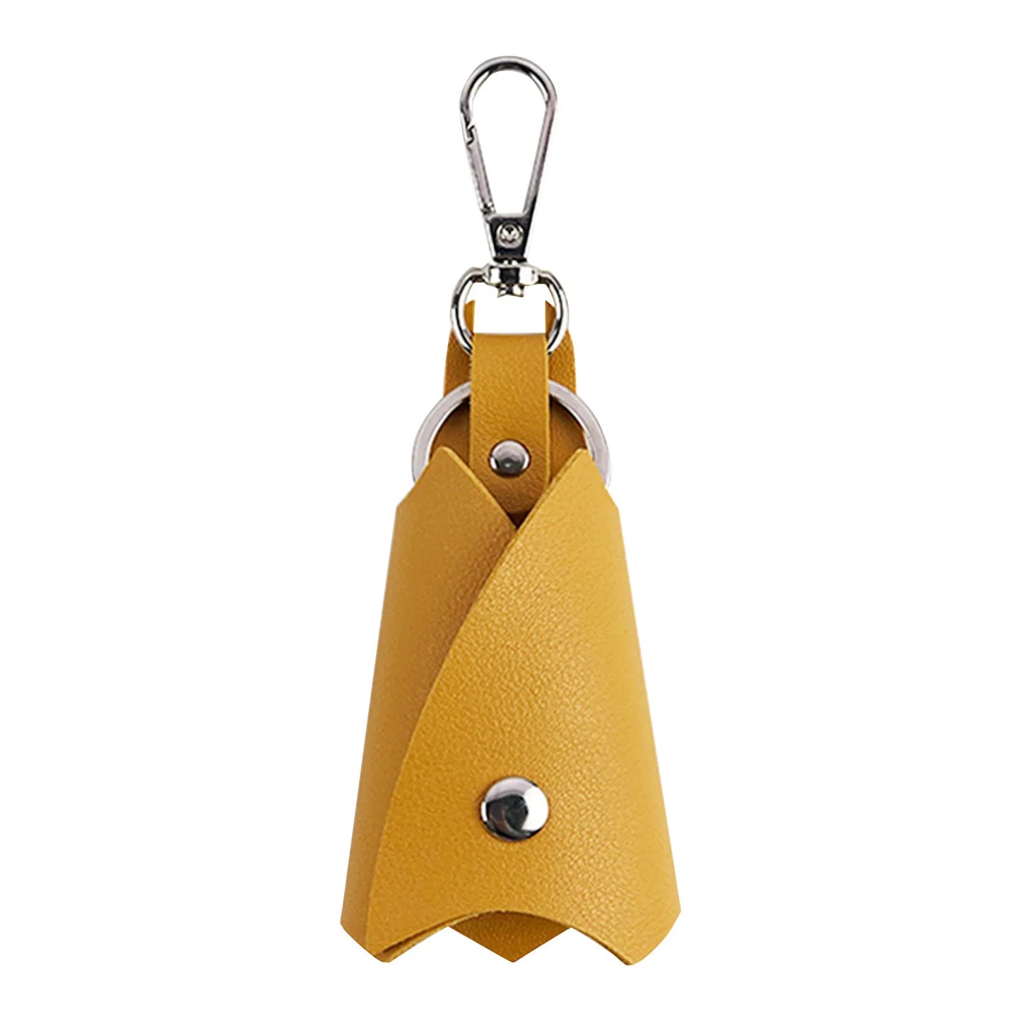 Fashion Creative Bat Shape PU Leather Keychain Men Women Key Holder Organizer Pouch Split Car Key Wallet Housekeeper Keyring Peaceful Pleasures Health and Wellness Ginger One Size
