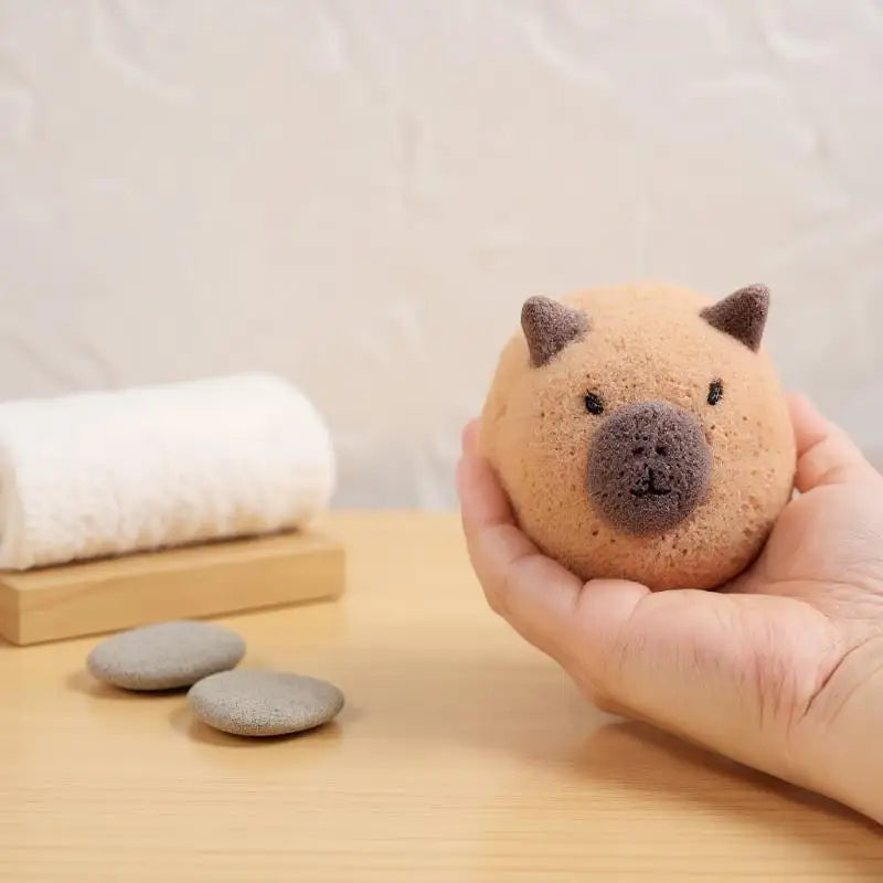 Capybara Shaped Bath Sponge Ball Soft Foaming Back Scrubber For Kids Gentle Exfoliating And Massage Cleaning Tool Peaceful Pleasures Health and Wellness